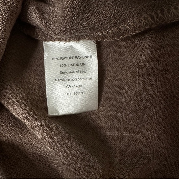 Gentle Fawn Size XS Indiana Sparrow Brown Button Down Long Sleeve Top NEW - Picture 7 of 7